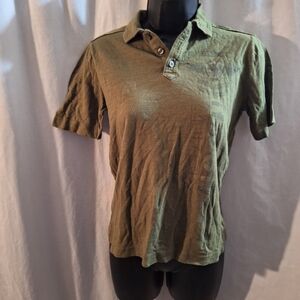 Helix Olive Polo Shirt for Men